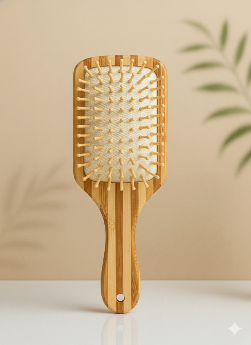 Paddle Hairbrush Striped